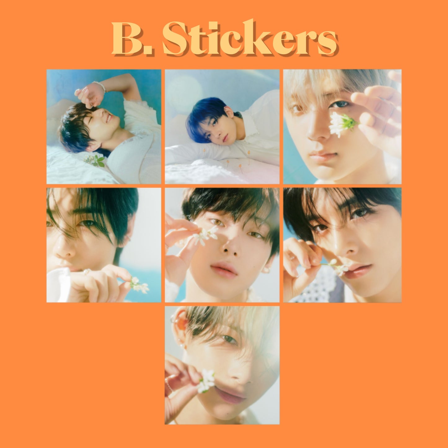 OT7 Orange Blood Stickers
