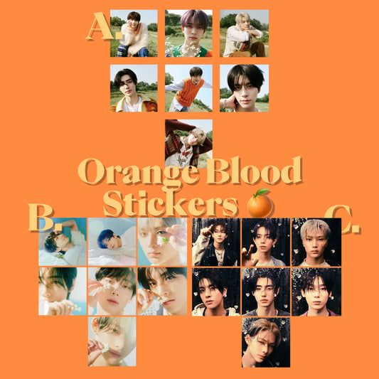 Member Orange Blood Stickers