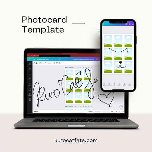 Photocard Template for Canva